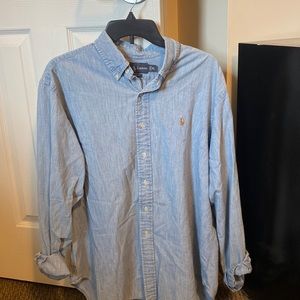 Polo Ralph Lauren Denim Button Down Shirt (XL)